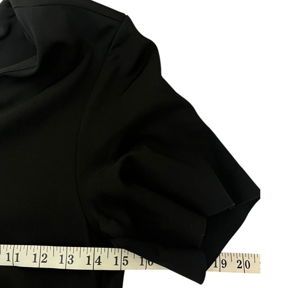 & Other Stories Black Short Sleeve A-Line Midaxi Dress Size 6 - Picture 8 of 11